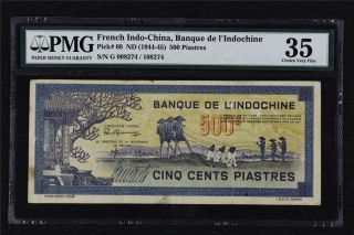 1944 - 45 French Indo - China Banque De L 