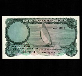 East Africa 10 Shillings 1964 P - 46a Xf,  British Administration