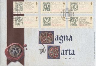 Gb Stamps First Day Cover 2015 Magna Carta With £2 Coin