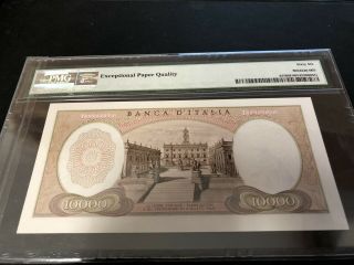 Italy 10000 lire 1973 PMG 66 EPQ！Gem UNC ，super discount！ 2
