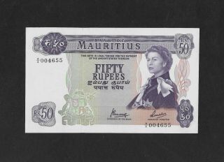 Aunc 50 Rupees 1967 Mauritius England