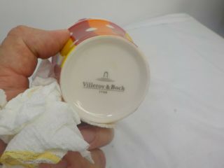Villeroy and Boch Flower Honey or Relish Jar and Spoon Pot 3