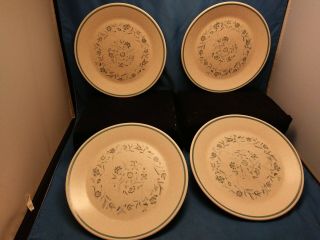 Temper Ware By Lenox Blue Breeze 8 Inch Salad Plates Set Of 4 Made In Usa