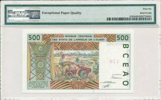 Banque Centrale West African States/Niger 500 Francs 1991 Specimen PMG 66EPQ 2