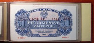 Poland 1944/1979 Bok 1/2 - 500 Zlotys Notes 35th Anniversary Set unc 3