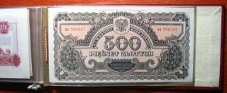 Poland 1944/1974 Bok 1/2 - 500 Zlotys Souvenir Edition Unc
