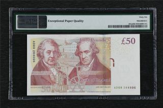 2010 Great Britain Bank of England 50 Pounds Pick 393a PMG 66 EPQ Gem UNC 2