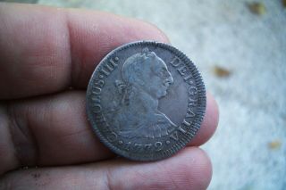 A66 Silver 2 Reales 1772 Charles Iii Mexico First Year Bust Fm Inverted