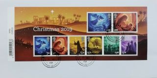 Gb 2019 Commemorative Very Fine Christmas Miniature Sheet On Envelope
