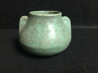 1930’s Brush Mccoy Pottery Art Vellum Green Fawn 5 " Vase A1