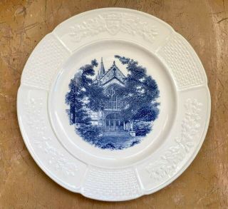 Wellesley College Wedgwood Blue Etruria Plate The Chapel 1946