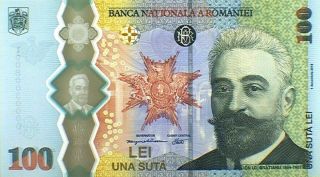 Romania 100 Lei 2019 Polymer Commemorative Banknote - The Great Union