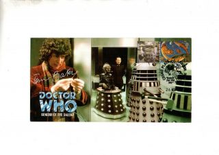 Doctor Who " Genesis Of The Daleks " 2005 Signed Scott Cover By Tom Baker