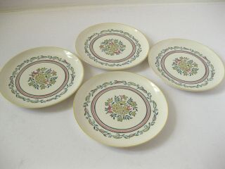 Stetson Mid Century Vintage Hand Painted Flower Dinnerware Dinner Plates Dishes