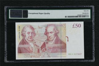 2010 Great Britain Bank of England 50 Pounds Pick 393b PMG 66 EPQ Gem UNC 2