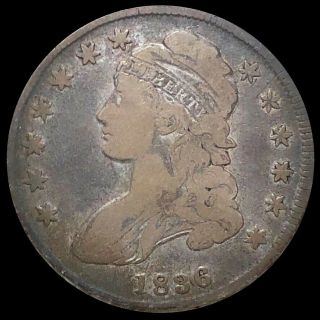 1836 Capped Bust Half Dollar Nicely Circulated Philadelphia High End 50c Silver