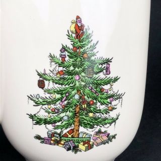 Set of 2 Spode Christmas Tree Holly Mugs S3324 - A6 Ivory Holiday Coffee Cup 3