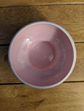 Vintage McCoy Pink Pedestal Planter Bowl Pottery 2