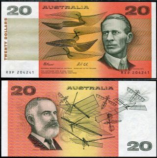 Australia 20 Dollars Nd1991 P 46 H Unc