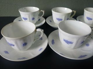 ADDERLEY - CHELSEA (EMBOSSED) - TEA CUPS & SAUCERS - SET OF 6 - 1912 - 1926 3