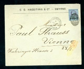 Smyrna British Post Office 1894 Cover To Germany (de121)