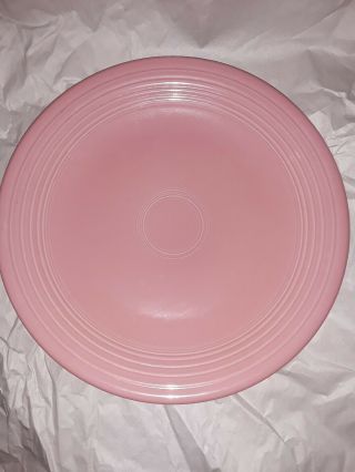 Fiesta Fiestaware Rose Pink 11 3/4 " Chop Plate Charger Serving Platter Retired