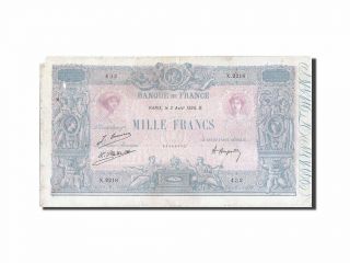 [ 207296] France,  1000 Francs,  1 000 F 1889 - 1926  Bleu Et Rose ,  1926,  Km