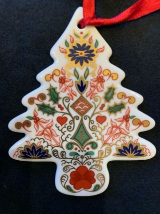 Royal Crown Derby Fine Bone China Christmas Tree Ornament
