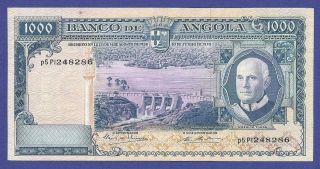 Uncirculated 1000 Escudos 1970 Banknote From Angola Very High Value