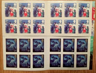 Royal Mail 2nd Class Christmas Stamps 2 Books Of 12 =24 Stamps Self Adhesive