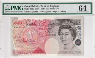 1994 (nd 2006) Great Britain England 50 Pounds P - 388c Pmg 64 Choice Unc