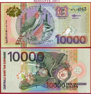 (com) Suriname - 10000 Gulden 1.  1.  2000 - P 153 - Xf,