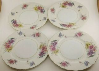 Set Of 4 - 7.  75 " Salad Plate Conchita By Black Knight China Made In Germany