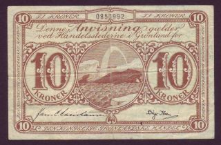 10 Kroner From Greenland 1953 - 1967 Z6