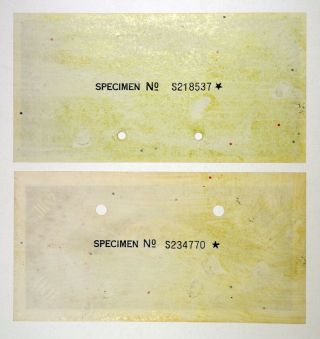 State Bank of Ethiopia,  ND (1945) $100 Uniface Obv & Rev Specimens P - 16s1 SBN 2