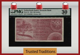 Tt Pk 95 1946 Netherlands Indies - Javasche Bank 100 Gulden Pmg 30 Very Fine