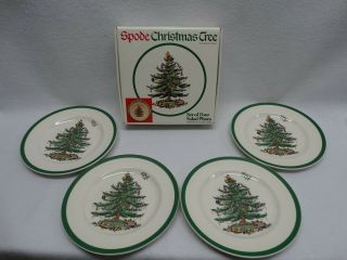 Spode Christmas Tree Set Of 4 Salad Plates S3324 - V