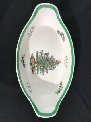 Spode Made In England Christmas Tree Large Oval Baking Dish
