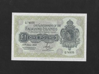 Unc 1 Pound 1982 Falklands England