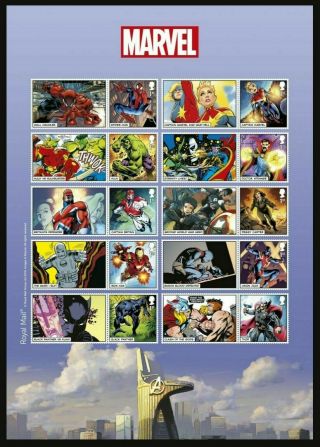 Gb 2019 Marvel Comics Heroes Spider - Man Collectors Sheet Mnh