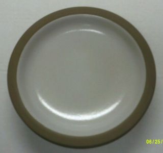 3 Edith Heath Ceramics 7 & 1/4 Inch Diameter Salad Plates,  Sandalwood Matte Rimg 2