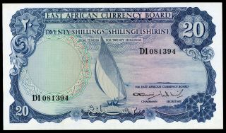 East Africa 20 Shillings 1964 P - 47 Xf (l - 013)