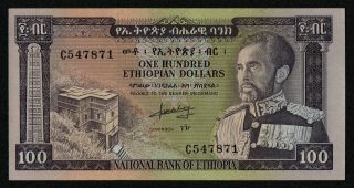 Ethiopia (p29a) 100 Dollars Nd (1966) Aunc,