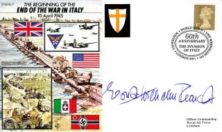 Js50 45/7 Ww2 End Of War In Italy Raf Cover Signed Wwii Luftwaffe Ace Reinert Kc