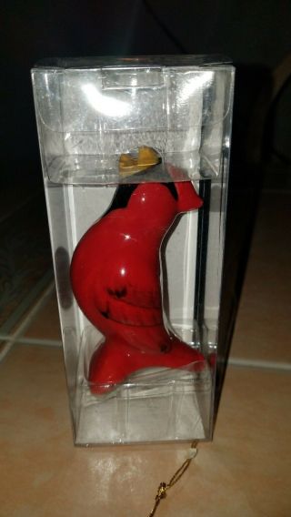 Pfaltzgraff Winter Cardinal Pie Bird Vent Red Ceramic Pottery In Package