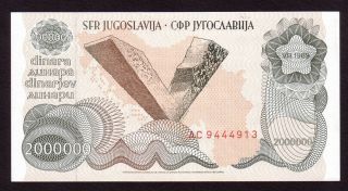 Yugoslavia 200.  000 Dinara 1989 Unc