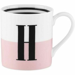Kate Spade York Wickford To The Letter " H " Mug Pink Brand Nib