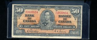1937 Bank Of Canada $50 Gordon Towers Cp519