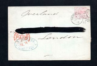21/2d Plate 9 Abroad In Gibraltar On Wrapper