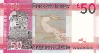 Jersey,  2010 50 Pounds P36 ( (UNC)) 2